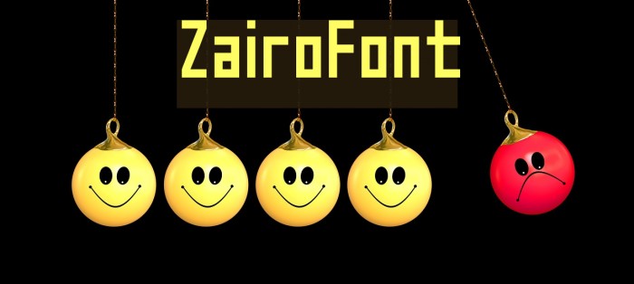 Zairo Font examples