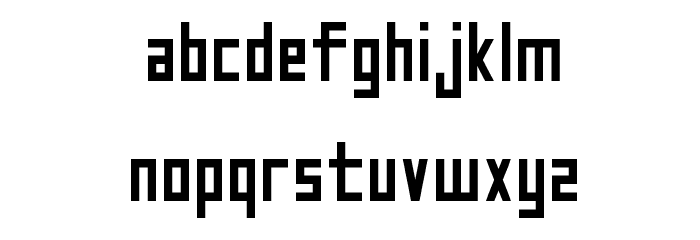 Zairo Font LOWERCASE
