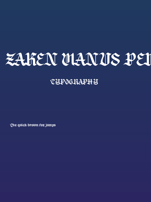 Zaken Manus PERSONAL USE Regular Poster
