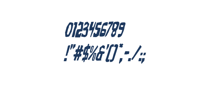 Zakenstein Condensed Italic Other Characters