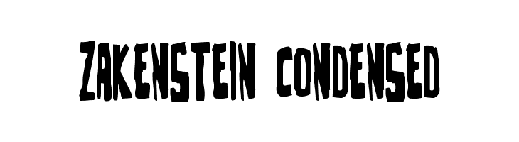 Zakenstein Condensed  font caratteri gratis
