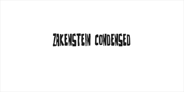 Zakenstein Condensed Logo