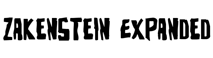 Zakenstein Expanded  font caratteri gratis