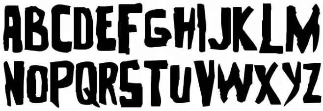Zakenstein Expanded Font LOWERCASE