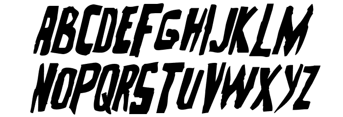 Zakenstein Italic Font LOWERCASE