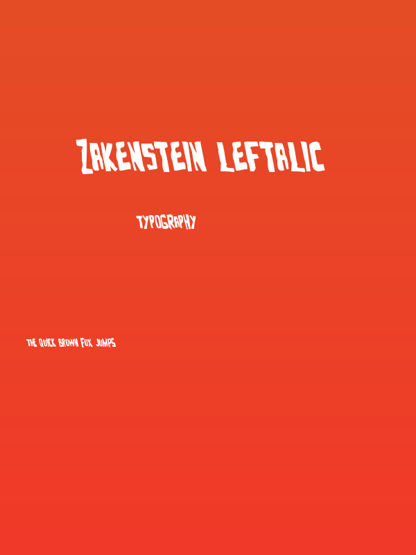 Zakenstein Leftalic Poster