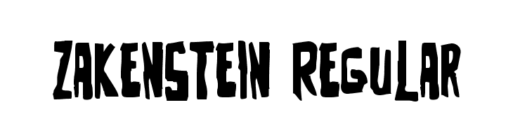 Zakenstein Regular  Descarca Fonturi Gratis