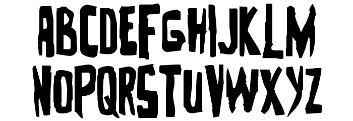 Zakenstein Regular Font LOWERCASE