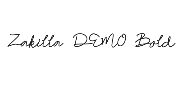 Zakilla DEMO Bold Logo