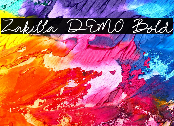 Zakilla DEMO Bold Example 1