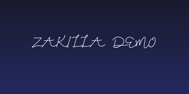 Zakilla DEMO Social Header