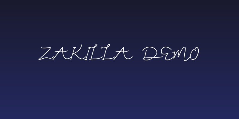 Zakilla DEMO Social Header