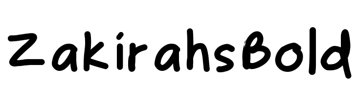 ZakirahsBold  لخطوط تنزيل