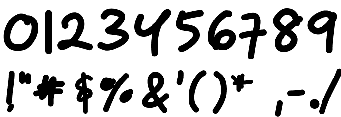 ZakirahsBold Font OTHER CHARS