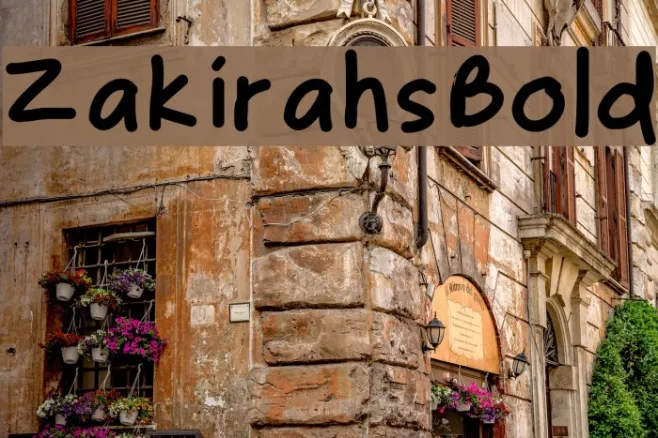 ZakirahsBold Example 2