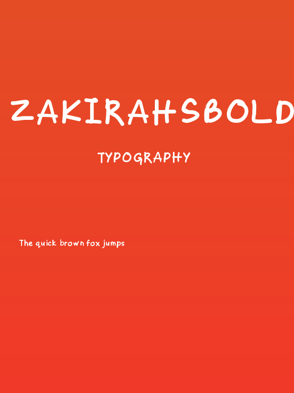 ZakirahsBold Poster