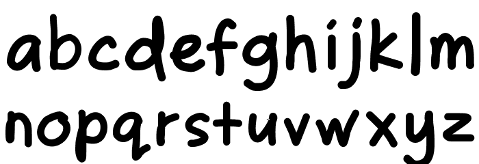 ZakirahsBold Font LOWERCASE