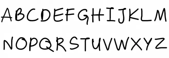 ZakirahsCasual 字体 大写