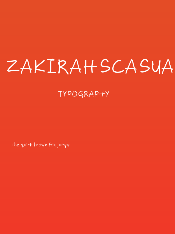 ZakirahsCasual Poster