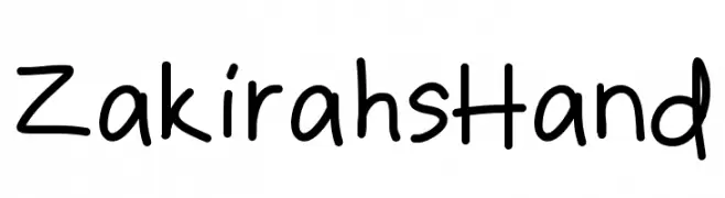 ZakirahsHand  Fuentes Gratis Descargar