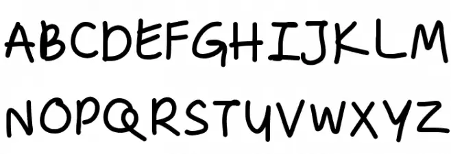 ZakirahsHandB Schriftart Groß
