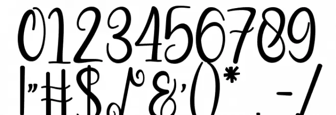 Zakiyah Font OTHER CHARS