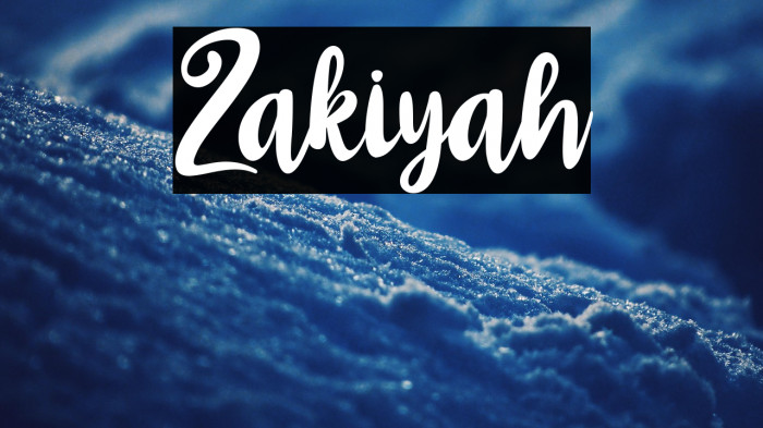 Zakiyah Example 2