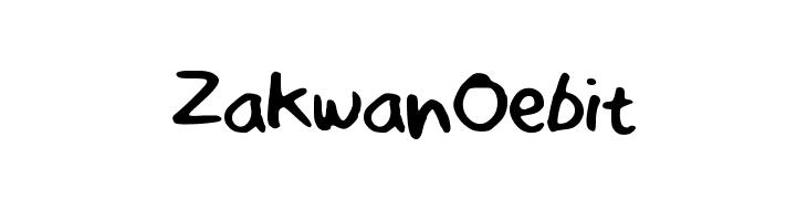ZakwanOebit  Frei Schriftart Herunterladen