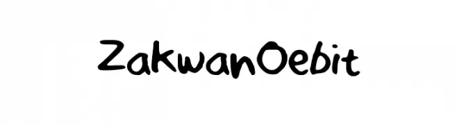 ZakwanOebit  Frei Schriftart Herunterladen