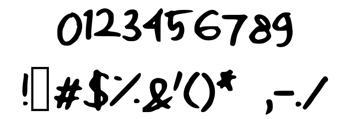 ZakwanOebit Font OTHER CHARS