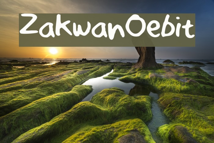 ZakwanOebit Font examples