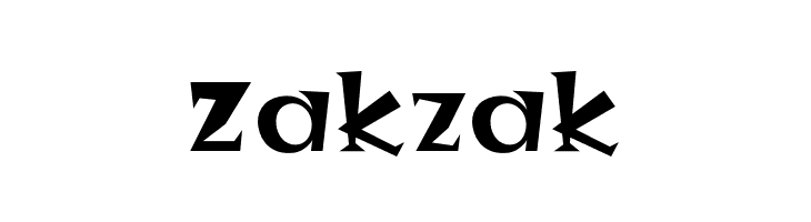 Zakzak  नि: शुल्क फ़ॉन्ट्स डाउनलोड