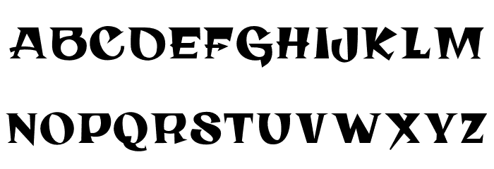 Zakzak Schriftart Groß