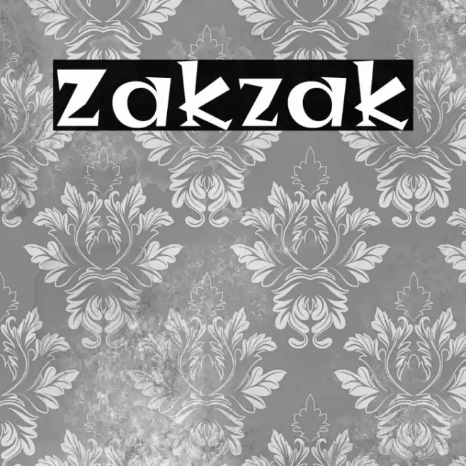 Zakzak Шрифта examples