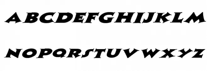 Zaleski Extended Italic 字体 大写