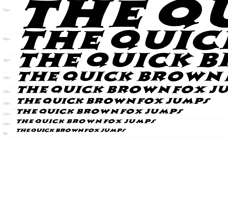 Zaleski Extended Italic Waterfall