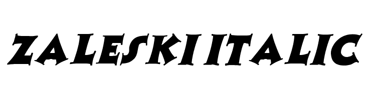 Zaleski Italic  免费字体下载