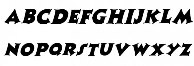 Zaleski Italic Schriftart Groß