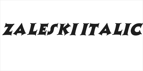 Zaleski Italic Logo