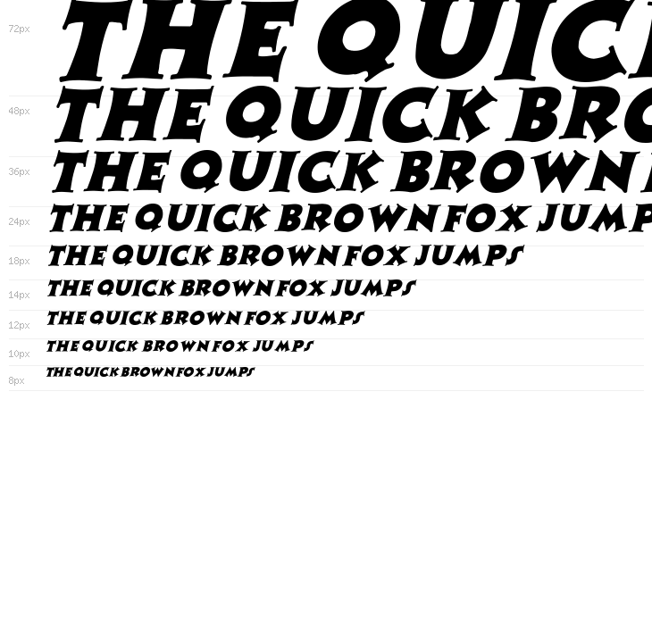 Zaleski Italic Waterfall