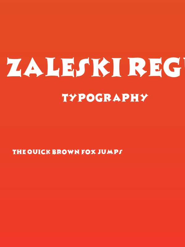 Zaleski Regular Poster