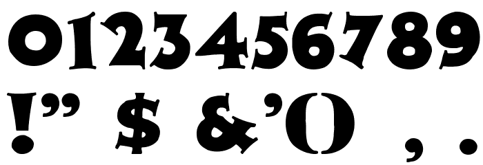 Zaleski Font OTHER CHARS