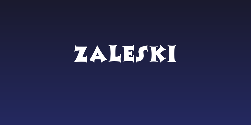 Zaleski Social Header