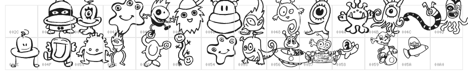 ZalienZ Character Map