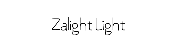 Zalight Light  नि: शुल्क फ़ॉन्ट्स डाउनलोड