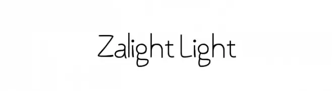 Zalight Light  フリーフォントのダウンロード