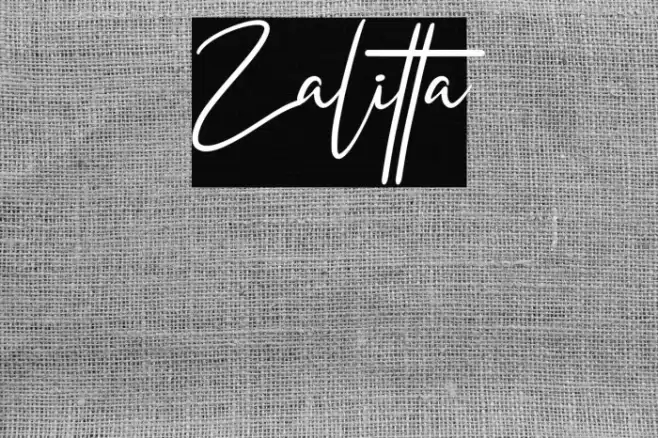 Zalitta Font examples