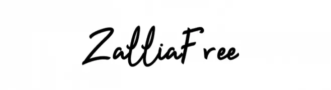 Zallia Free  Frei Schriftart Herunterladen