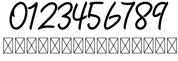 Zallia Free Font OTHER CHARS
