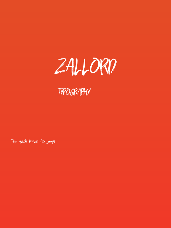 Zallord Poster